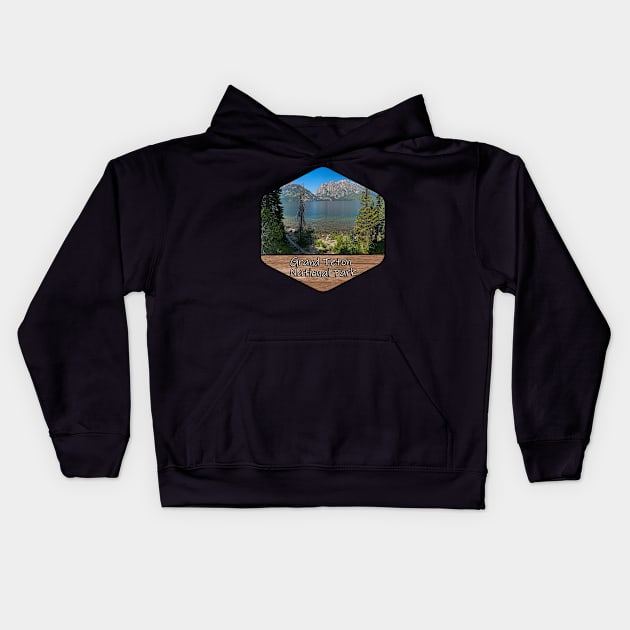 Grand Teton National Park - Jenny Lake Kids Hoodie by gorff